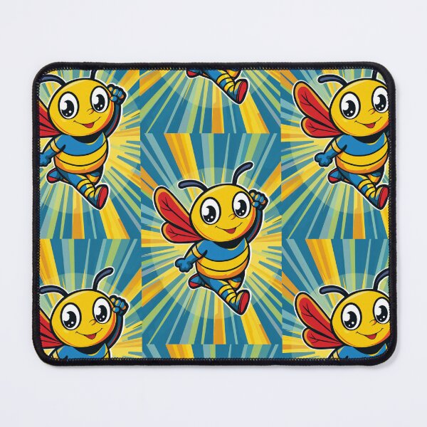 Item preview, Anthropomorphic Superhero Bee in Vibrant Colors designed and sold by Piotrek0001.