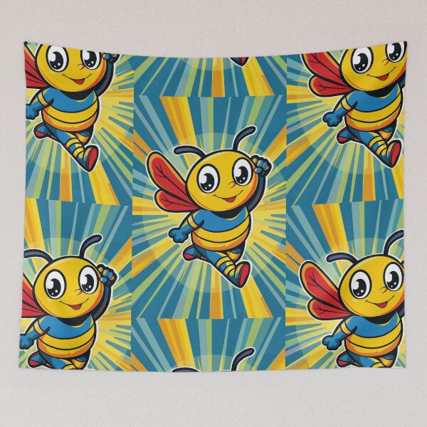 Item preview, Anthropomorphic Superhero Bee in Vibrant Colors designed and sold by Piotrek0001.
