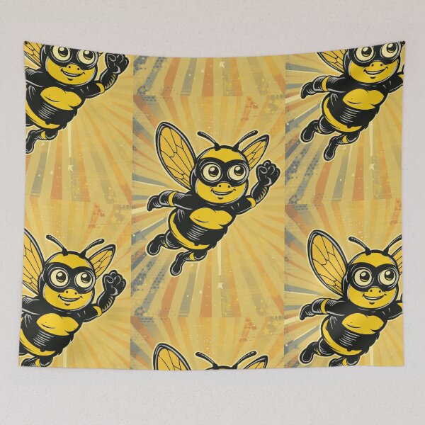 Item preview, Anthropomorphic Superhero Bee in Vibrant Colors designed and sold by Piotrek0001.