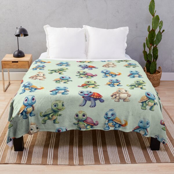 Item preview, Cute Turtles #5 with a Mint Green Background designed and sold by MaryFiore.
