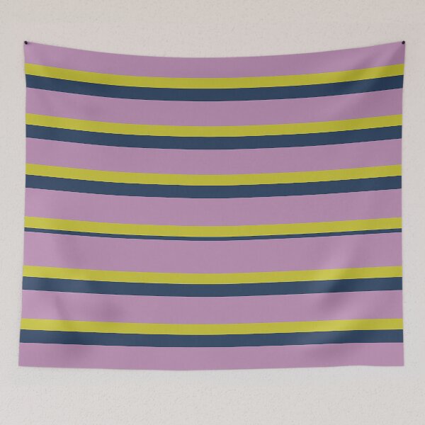 Item preview, Horizontal wide and thick stripe fashion pink blue and yellow colors designed and sold by Carlos Gudino.