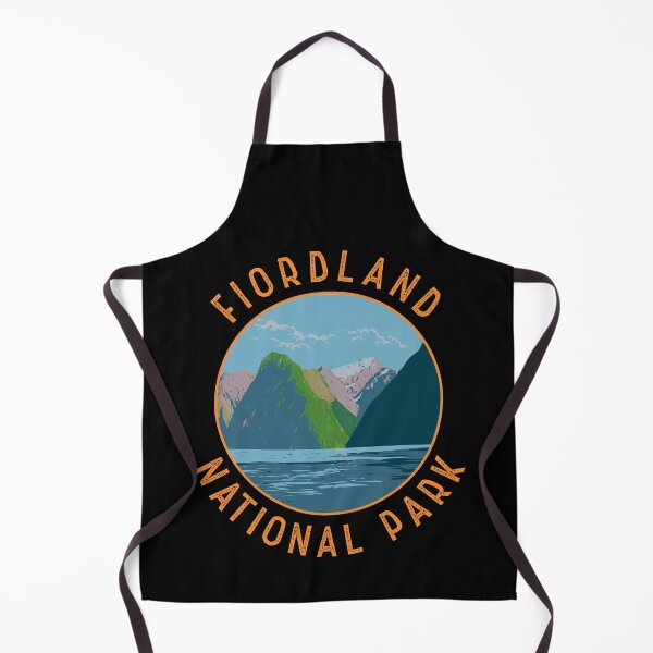 Item preview, Fiordland National Park New Zealand Retro Distressed Circle designed and sold by KrisSidDesigns.