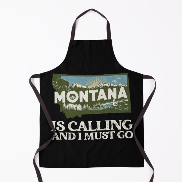 Item preview, Travel quote Montana is calling and I must go: Vintage Montana travel poster – Retro adventure and nature designed and sold by pod24.
