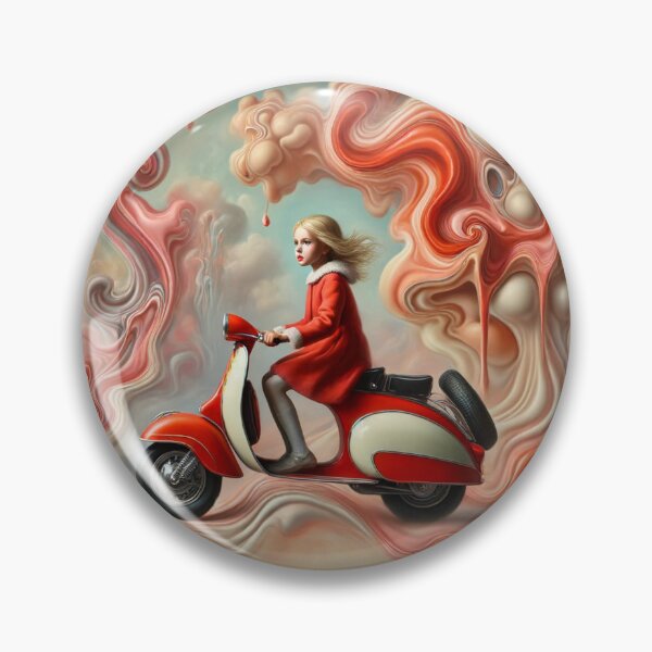 Item preview, Emma on a scooter designed and sold by JPdesignPunk.