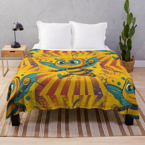 Item preview, Anthropomorphic Superhero Bee in Vibrant Colors designed and sold by Piotrek0001.
