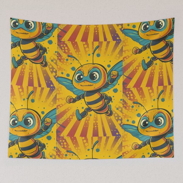 Item preview, Anthropomorphic Superhero Bee in Vibrant Colors designed and sold by Piotrek0001.