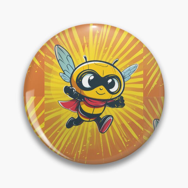 Item preview, Anthropomorphic Superhero Bee in Vibrant Colors designed and sold by Piotrek0001.