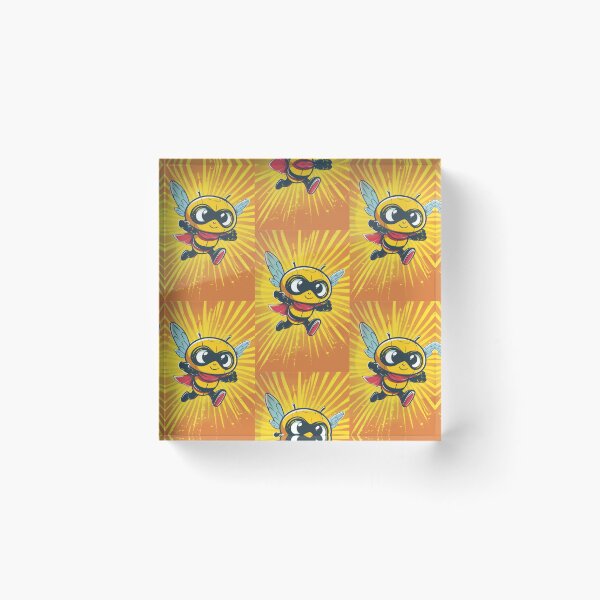 Item preview, Anthropomorphic Superhero Bee in Vibrant Colors designed and sold by Piotrek0001.