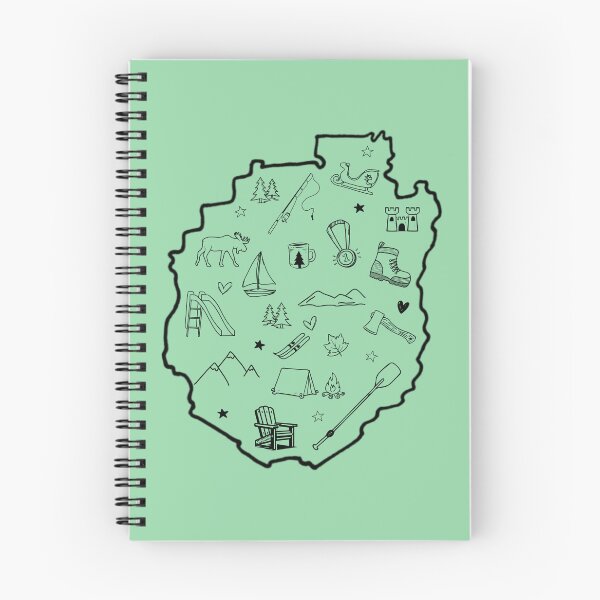 Item preview, Doodle of the Adirondack Park Map - High Peaks designed and sold by YonderAndBeyond.
