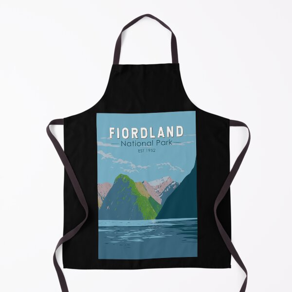 Item preview, Fiordland National Park New Zealand Travel Art Vintage designed and sold by KrisSidDesigns.