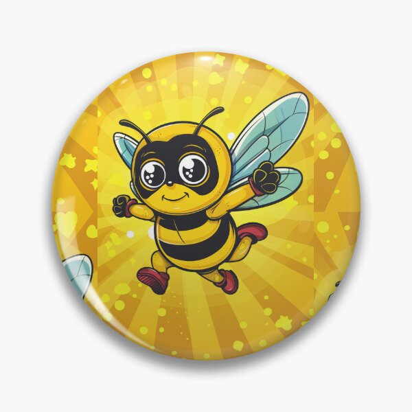 Item preview, Anthropomorphic Superhero Bee in Vibrant Colors designed and sold by Piotrek0001.