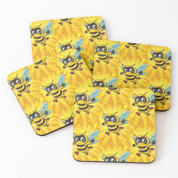 Item preview, Anthropomorphic Superhero Bee in Vibrant Colors designed and sold by Piotrek0001.