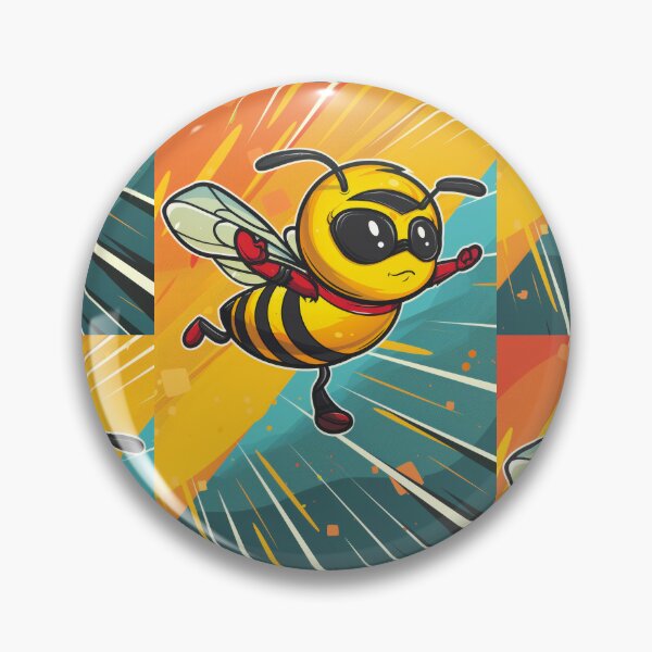 Item preview, Anthropomorphic Superhero Bee in Vibrant Colors designed and sold by Piotrek0001.