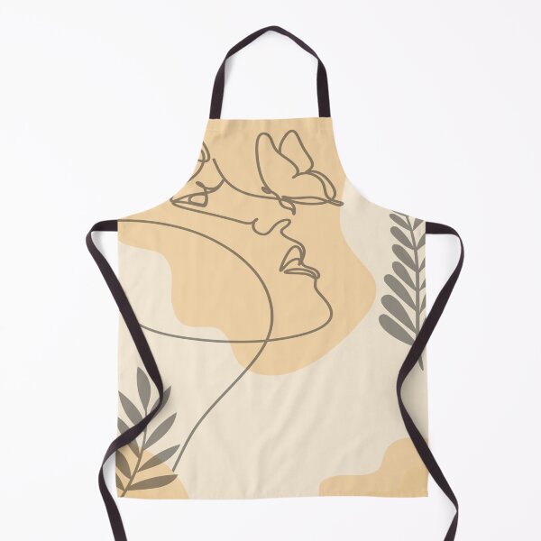 Aperçu de l'œuvre Dessin au trait de femme et de feuilles | Dessin au trait minimal esthétique créée et vendue par adlkh.
