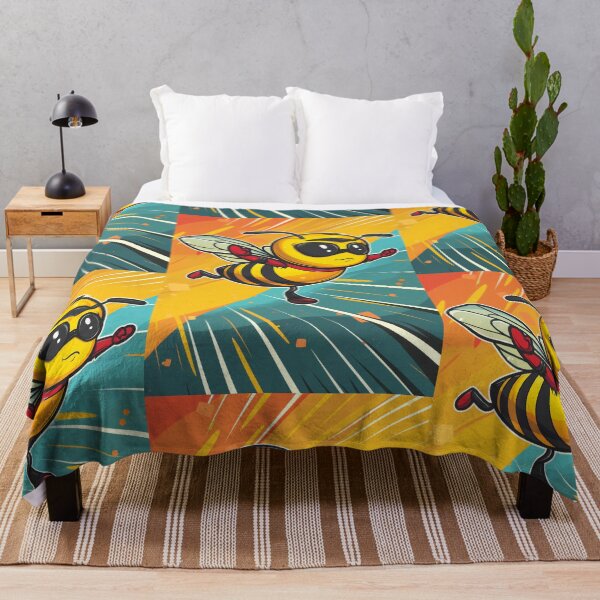 Item preview, Anthropomorphic Superhero Bee in Vibrant Colors designed and sold by Piotrek0001.