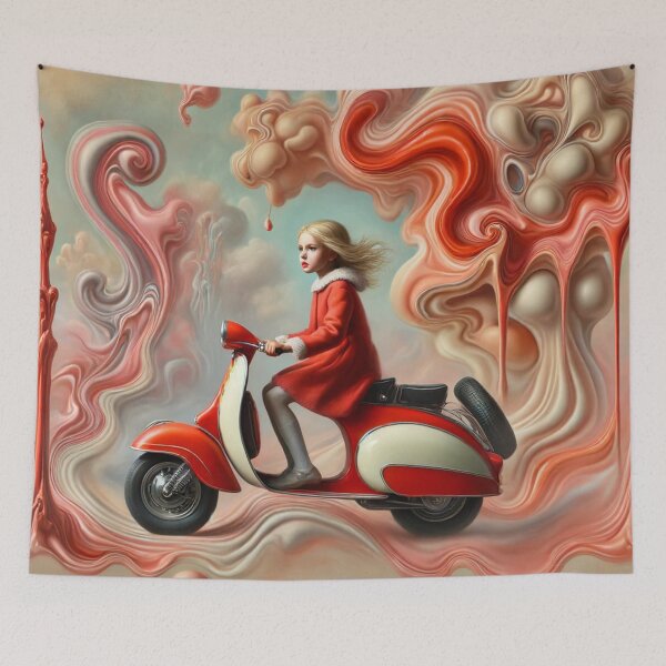 Item preview, Emma on a scooter designed and sold by JPdesignPunk.