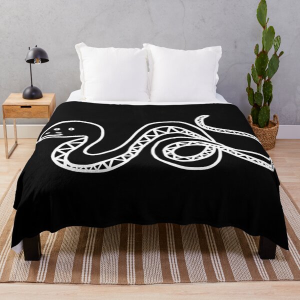 Item preview, Cartoon Snake White and Black Line Drawing designed and sold by ellenhenry.