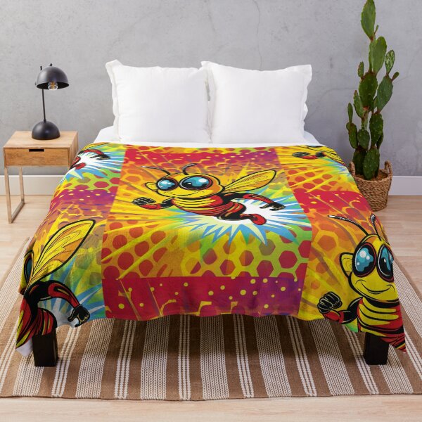 Item preview, Anthropomorphic Superhero Bee in Vibrant Colors designed and sold by Piotrek0001.