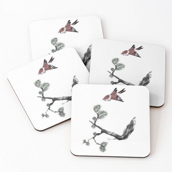 Item preview, Bird and pine designed and sold by ruartsumie.