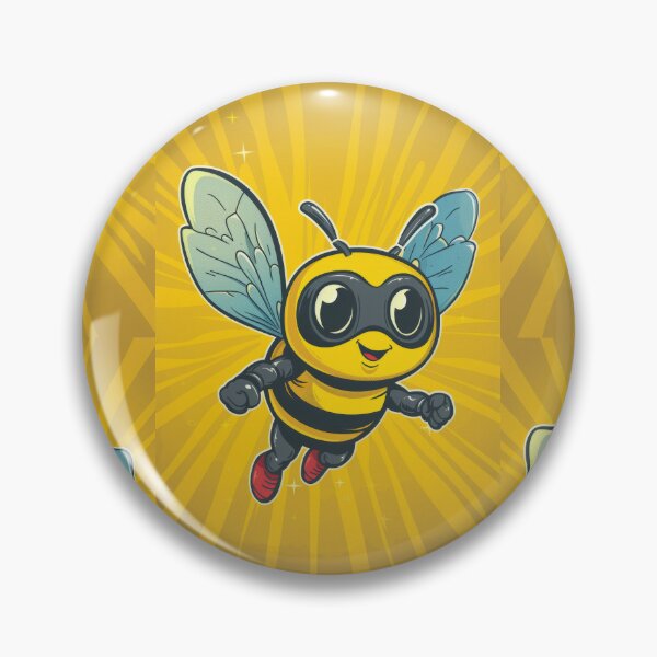 Item preview, Anthropomorphic Superhero Bee in Vibrant Colors designed and sold by Piotrek0001.
