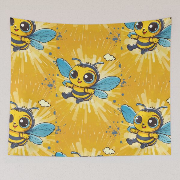 Item preview, Anthropomorphic Superhero Bee in Vibrant Colors designed and sold by Piotrek0001.