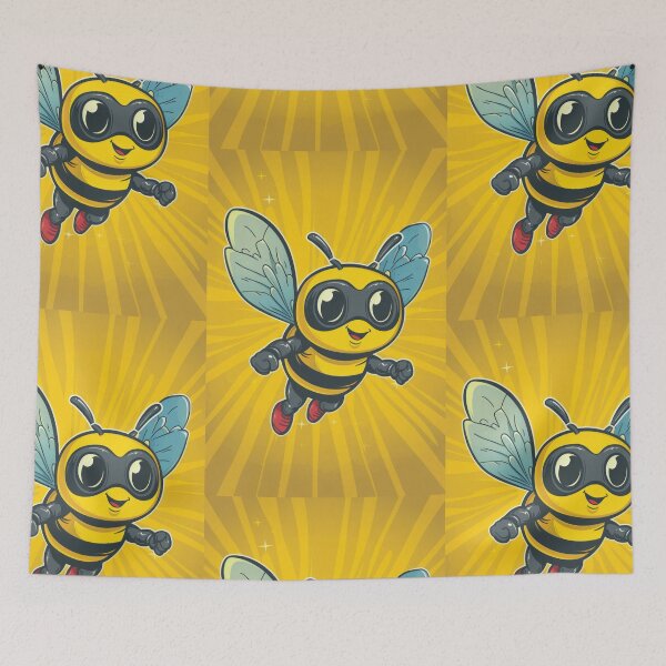 Item preview, Anthropomorphic Superhero Bee in Vibrant Colors designed and sold by Piotrek0001.