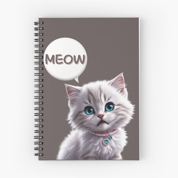 Item preview, Meow persian white cat designed and sold by Moreas.