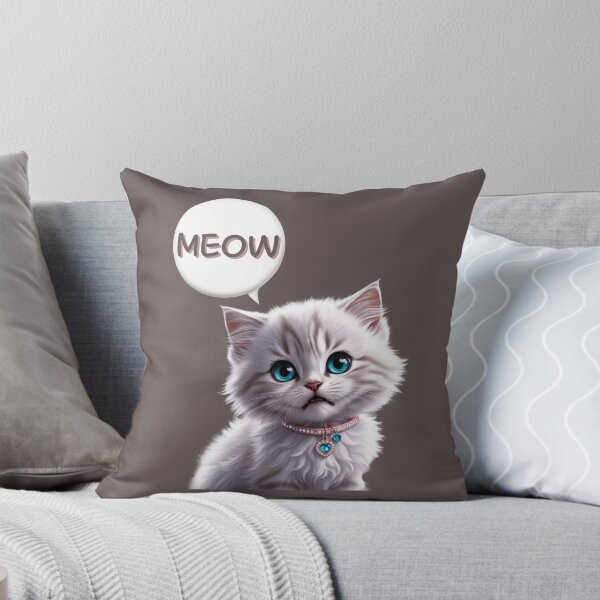 Aperçu de l'œuvre Miaou chat blanc persan créée et vendue par Moreas.