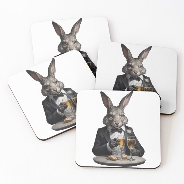 Item preview, The elegance of a rabbit that resembles a wolf with the look in its eyes designed and sold by Stylestickers55.