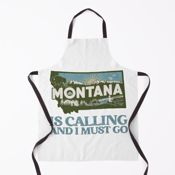 Item preview, Travel quote Montana is calling and I must go: Vintage Montana travel poster – Retro adventure and nature designed and sold by pod24.