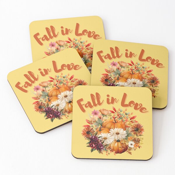 Item preview, FALL in LOVE Cute Autumn Season Colors Thanksgiving Holiday designed and sold by NiibDesigns.