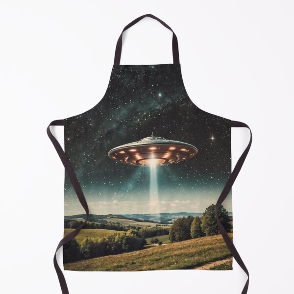 Item preview, UFO over field emitting light designed and sold by CreativPurpose.