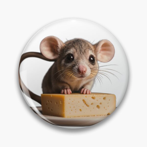 Item preview, mouse & cheese, realistic digital art designed and sold by Creative88Art.