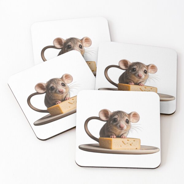 Item preview, mouse & cheese, realistic digital art designed and sold by Creative88Art.