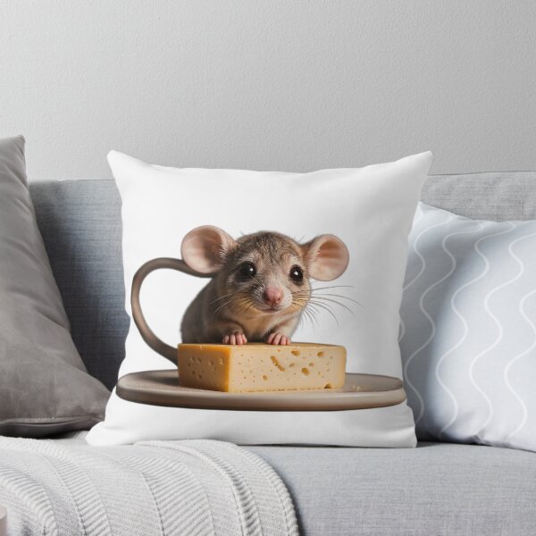 Item preview, mouse & cheese, realistic digital art designed and sold by Creative88Art.