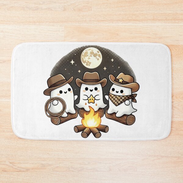 Item preview, Cowboy Ghost Campfire Halloween designed and sold by BlankCanvasHaHa.