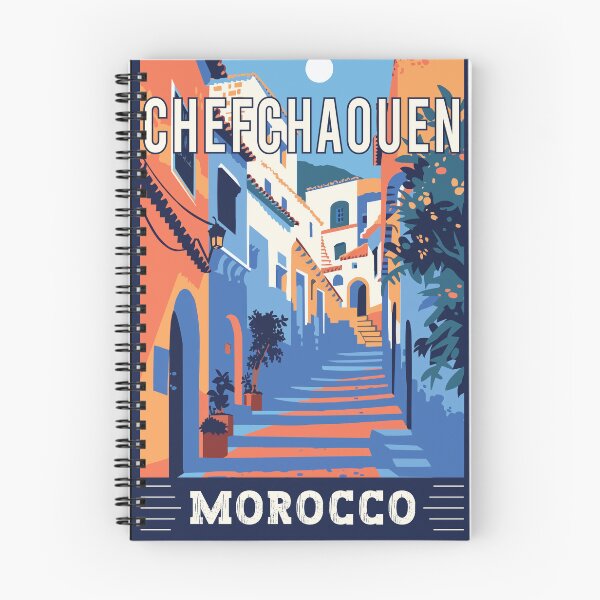 Item preview, Experience the Blue Pearl of Chefchaouen in Morocco Vintage Travel Art designed and sold by turtlestart.