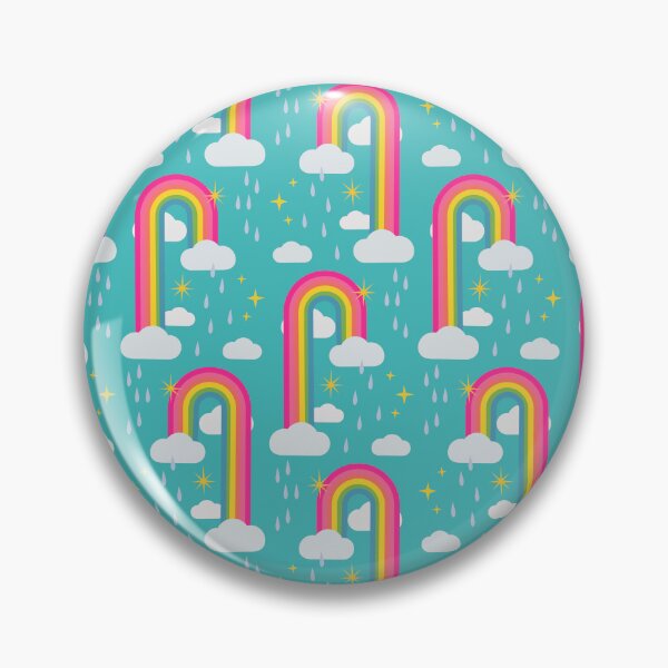 Item preview, Rainbow, clouds, rain and stars pattern, cute fun illustrations designed and sold by Lala and Jull.