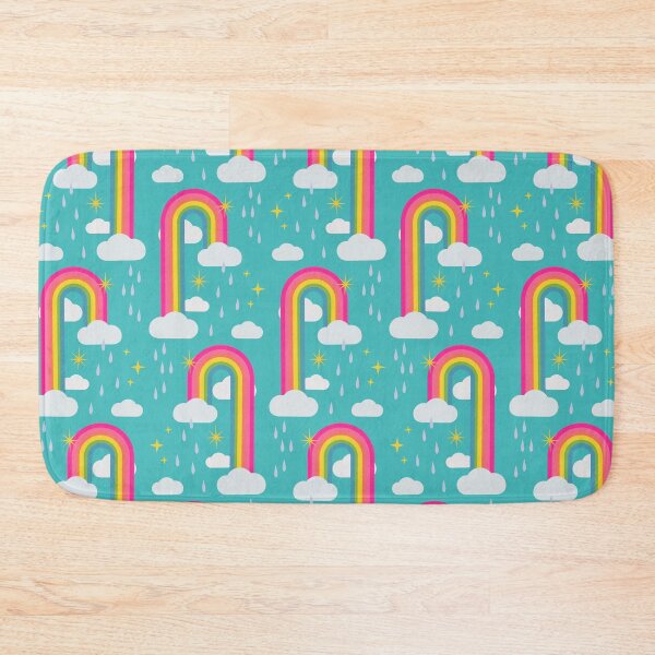 Item preview, Rainbow, clouds, rain and stars pattern, cute fun illustrations designed and sold by Lala and Jull.