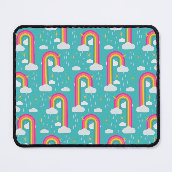 Item preview, Rainbow, clouds, rain and stars pattern, cute fun illustrations designed and sold by Lala and Jull.