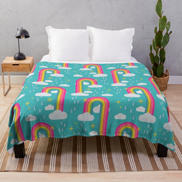 Item preview, Rainbow, clouds, rain and stars pattern, cute fun illustrations designed and sold by Lala and Jull.