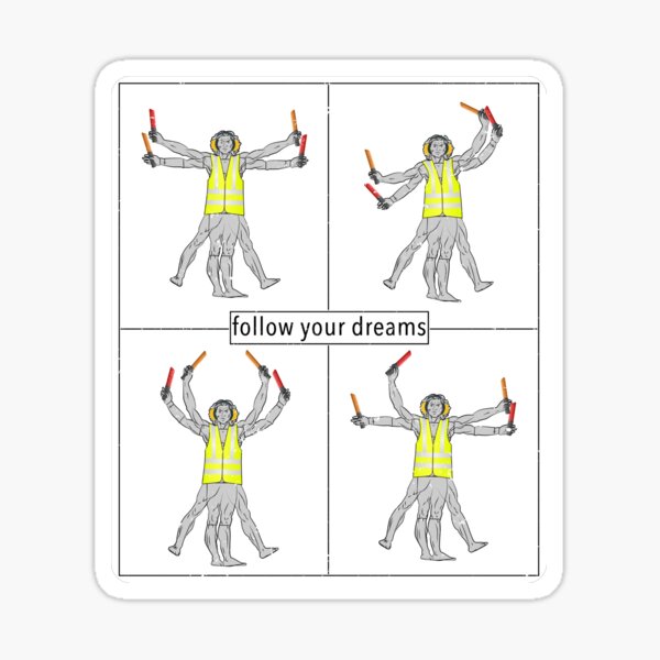Item preview, Follow Your Dreams Vitruvian Man Inspirational Art Light designed and sold by popanato.