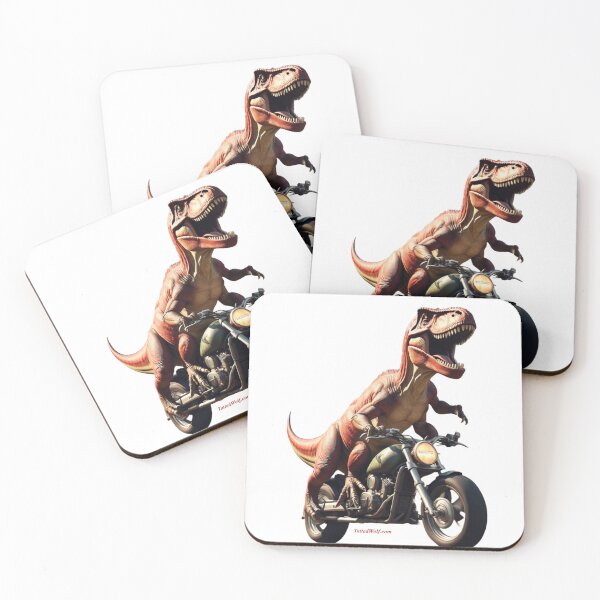 Item preview, T-rex on a Motorcycle designed and sold by TattedWolf.