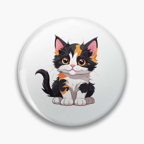 Item preview, Cute tricolor cat, calico, tortoiseshell designed and sold by sebastienbaudry.