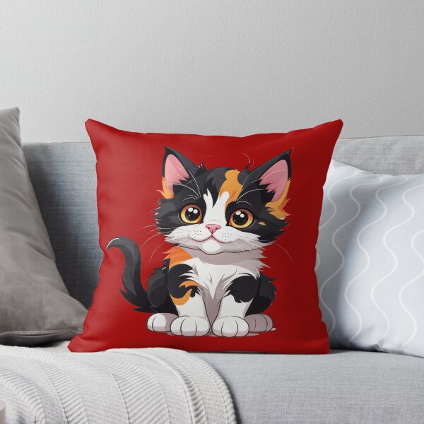 Item preview, Cute tricolor cat, calico, tortoiseshell designed and sold by sebastienbaudry.