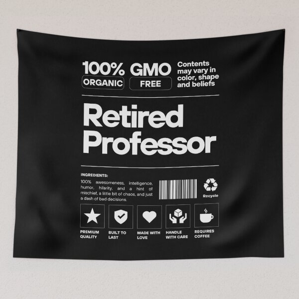 Item preview, 100 Percent Retired Professor - Professor Emerita, Professor Retirement, Professor Emeritus, Distinguished Professor, Faculty Retirement, Academic Retirement designed and sold by jadedscientist.