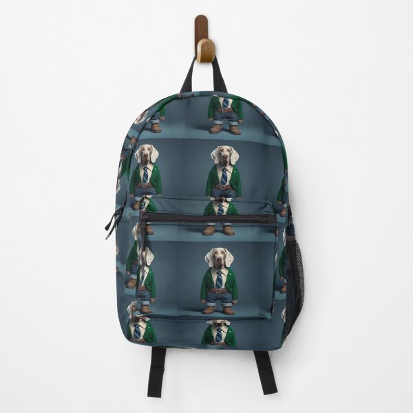 Item preview, Weimaraner Boy in Green and in Jeans, Design Nr. 43 designed and sold by WeimTrails.