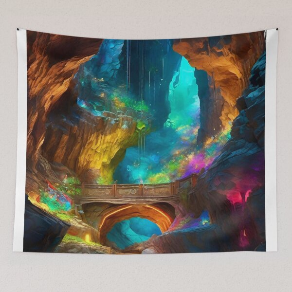 Item preview, Magical Hidden Grotto - Dark Fantasy Art concept designed and sold by Delerat7.