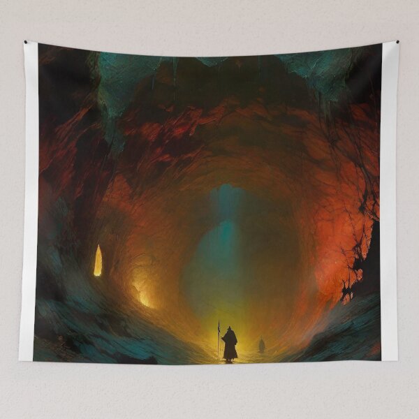 Item preview, Tunnels of the Purple Worm - Dark Fantasy Art concept designed and sold by Delerat7.
