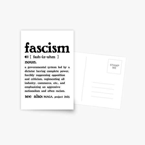 Item preview, The Definition of Fascism designed and sold by Unhinged Heather.